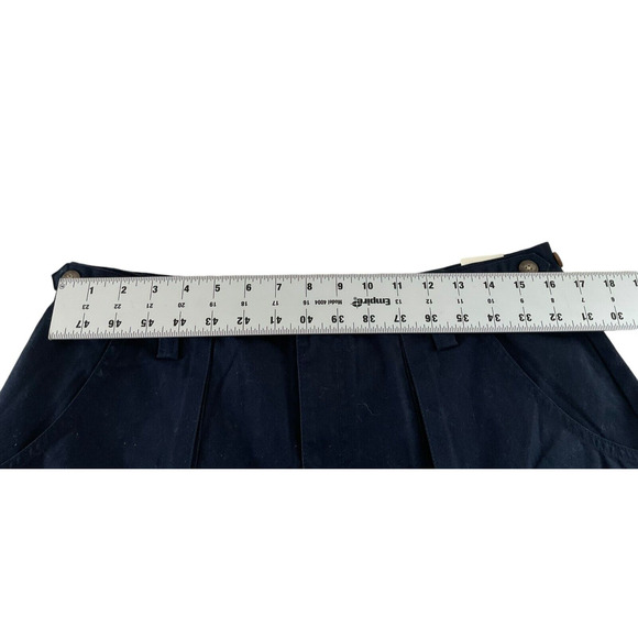 Preswick & Moore Men’s 36 Navy Blue Cargo Shorts Cotton Button Back Pockets New - Picture 4 of 12